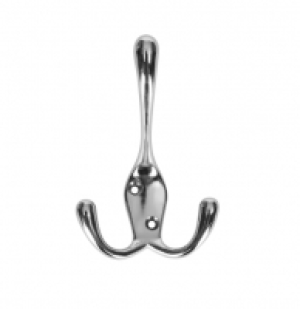 Wickes  Wickes Three Pronged Coat Hook - Chrome