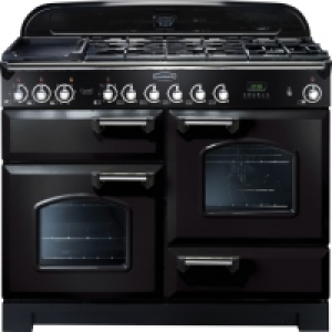 Rangemaster Classic Deluxe 110cm Dual Fuel Range Cooker - Bl