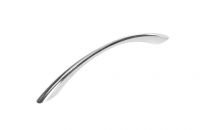 Wickes  Wickes Tapered Bow Door Handle - Polished Chrome 112mm Pack 