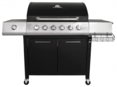 Wickes  Charles Bentley 7 Burner (6+1 Side) Gas BBQ - Black