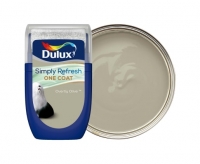 Wickes  Dulux Simply Refresh One Coat Paint - Overtly Olive Tester P