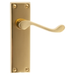 Partridges Carlisle Brass Carlisle Polished Brass Scroll Lever Latch Handles (31209)