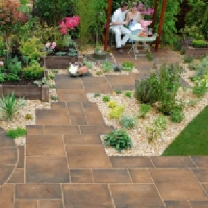 Wickes  Marshalls Heritage Riven Weathered Yorkstone Paving Slab 600