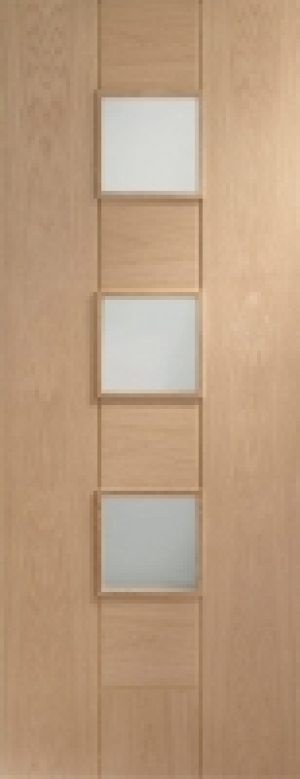 XL Joinery Messina Clear Glazed Oak 8 Panel Pre Finished Int