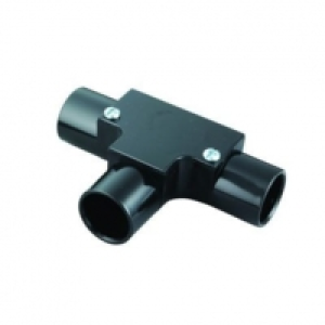 Wickes Trunking Inspection Tee - Black 25mm