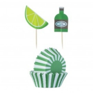 Mason Cash Gin and Tonic Baking Case Set - Pack of 24 plus T £1.08