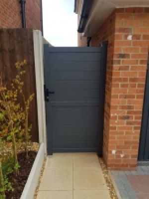 Readymade Anthracite Grey Aluminium Horizontal Pedestrian Ga