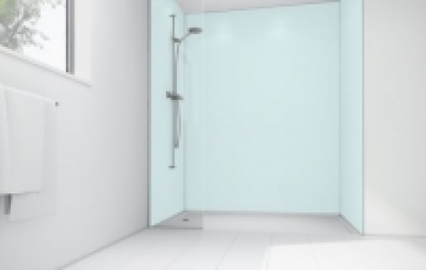 Mermaid Mint Matt Acrylic Single Shower Panel 2440mm x 1200m