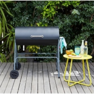 Self Assembly Required Texas Oil Drum Charcoal BBQ