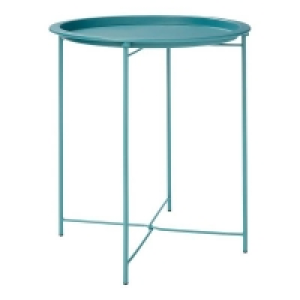 Homebase Self Assembly Required Folding Side Table Dark Teal