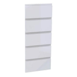 (h)1024 X (w)451mm Fitted Bedroom Handleless 5 Drawer Chest Front - White
