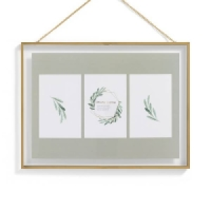 Hanging Metal Frame - 30x40cm - Brushed Brass £6.50