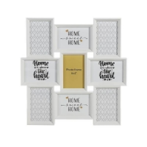 Homebase Wood Multi Aperture Frame - White