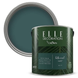 Homebase Elle Decoration ELLE Decoration by Crown Flat Matt Paint - Botanical Noir 2.