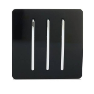 Plastic Trendi Switch 3 Gang 2 Way 10 Amp Rocker Light Switch in Scr