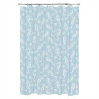 Homebase Polyester Seahorse Shower Curtain