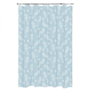 Polyester Seahorse Shower Curtain
