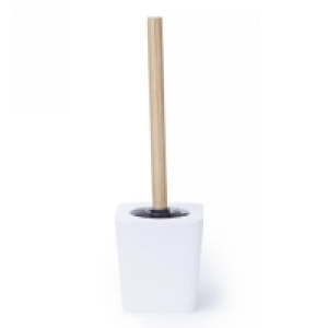 Bamboo, Plastic Home Design Bambu Toilet Brush - White