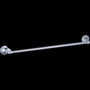 Homebase Zinc Serena Single Towel Bar 600mm