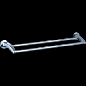 Zinc Serena Double Towel Rail 600mm
