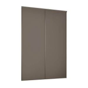 Classic 2 Door Sliding Wardrobe Kit Stone Grey Panel (W)1793 £316.00