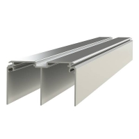 Homebase Aluminium Duo/Ellipse Aluminium Sliding Door Track Set (W)1830mm
