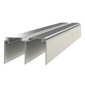 Duo/Ellipse Aluminium Sliding Door Track Set (W)1830mm