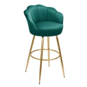 Homebase Self Assembly Required Sophia Bar Stool - Teal
