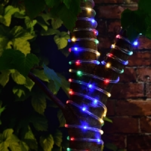 Solar Powered 10m Micro LED Rope Light - Multicolour £6.00
