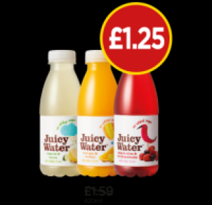 Budgens  Juicy Water Lemons & Limes, Oranges & Lemons, Raspberries & 