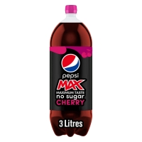 Iceland  Pepsi Max Cherry No Sugar Cola Bottle 3L