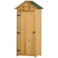 RobertDyas  Outsunny Wooden Garden Shed Hut Style Outdoor Tool Storage B