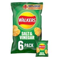 Iceland  Walkers Salt & Vinegar Multipack Crisps 6x25g
