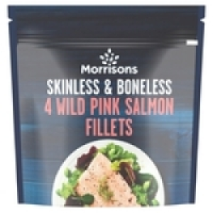 Morrisons   Morrisons 4 Wild Pink Salmon Fillets