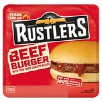 Morrisons  Rustlers Flame Beef Burger 