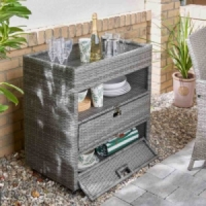 RobertDyas  Monaco Rattan Storage Cart
