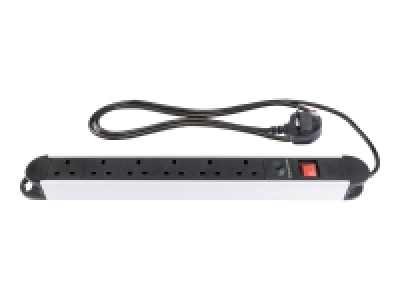 Silvercrest 6 Socket Aluminium Extension Lead