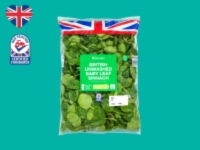 British Unwashed Baby Leaf Spinach