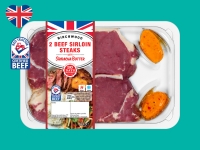 Lidl  2 Beef 30-Day Matured Sirloin Steaks with Sriracha Butter