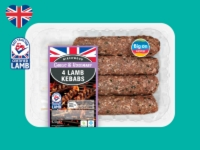 Lidl  Birchwood 4 Garlic < Rosemary British Lamb Kebabs