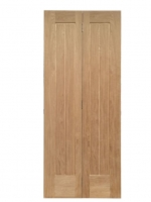 Wickes Geneva Oak Cottage 5 Panel Internal Bi-fold Door - 19