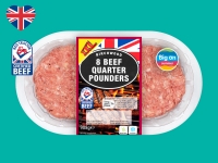 Lidl  Birchwood 8 British Beef Quarter Pounders