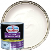 Wickes  Sandtex 10 Year Exterior Satin Paint - Pure Brilliant White 