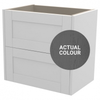 Wickes  Duarti By Calypso Highwood 600mm Slimline 2 Drawer Wall Hung