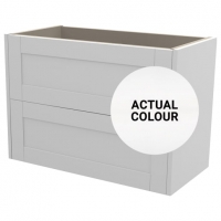Wickes  Duarti By Calypso Highwood 800mm Slimline 2 Drawer Wall Hung