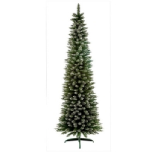 Partridges Premier Decorations Premier Artificial Slim Christmas Tree - Snow Tipped Pencil 