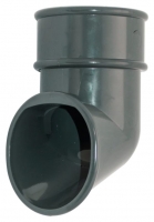 Wickes  FloPlast 68mm Round Line Downpipe Shoe - Anthracite Grey