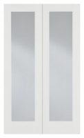 Wickes  LPD Internal Pair Pattern 20 Primed White Solid Core Door - 