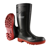 Partridges Dunlop Dunlop Acifort Ribbed Full Safety Wellington Boot Size 12 /4