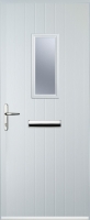 Wickes  Euramax 1 Square Right Hand White Composite Door - 920 x 210